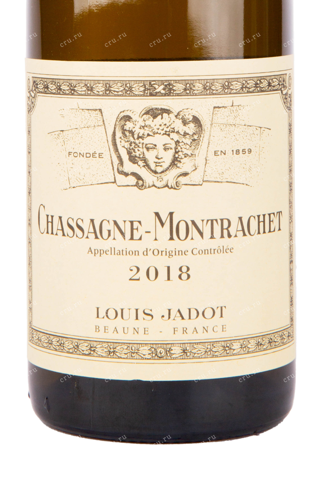 Этикетка вина Louis Jadot Chassagne-Montrachet 2018 0.75 л