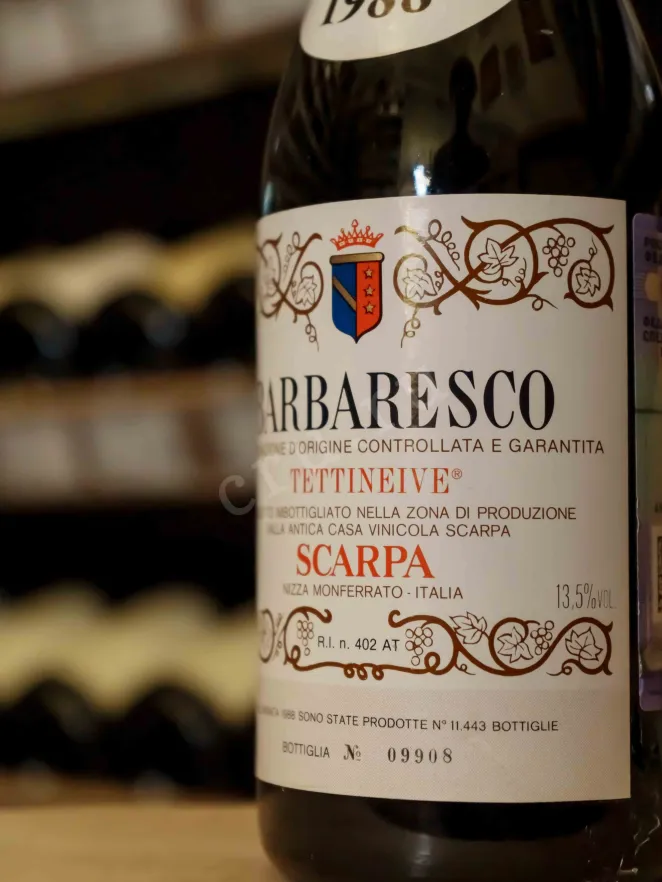 В магазине Крю Профи Scarpa Tettineive Barbaresco DOCG 1988 0.75 л