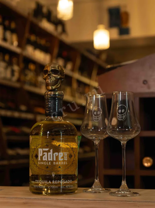 В магазине Крю Профи Padre Azul Single Barrel Reposado in gift box with 2 glasses 0.7 л