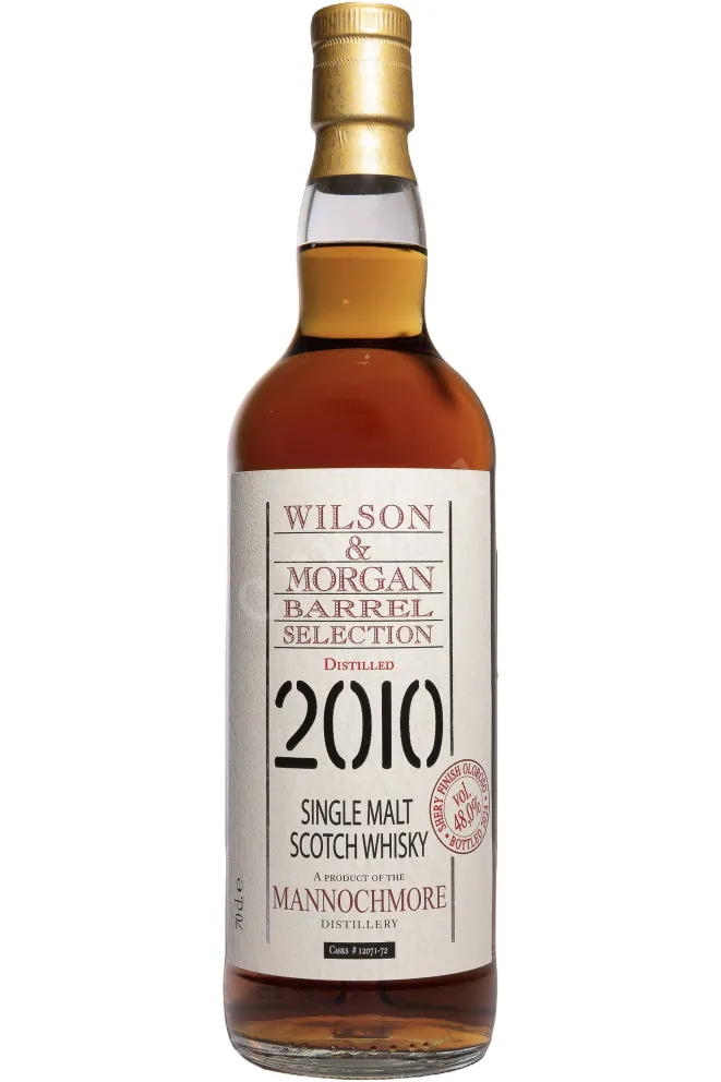 Бутылка Wilson&Morgan Barrel Selection Mannochmore 2010 Sherry Finish Oloroso in gift box 0.7 л