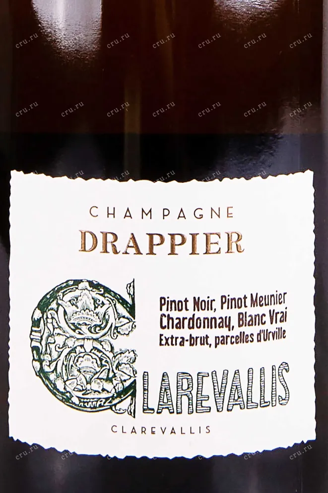 Этикетка Drappier Clarevallis 2018 0.75 л