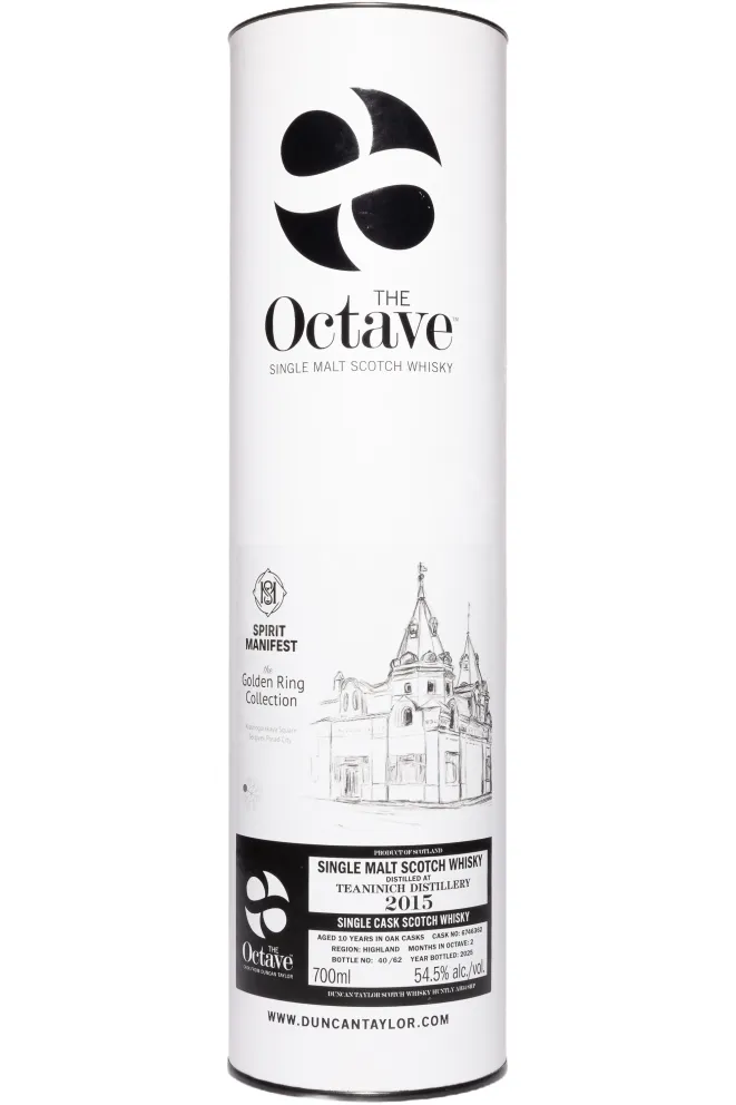 Туба Duncan Taylor Spirirt Manifest Teaninich Octave Single Cask 10 Years Old in tube 0.7 л