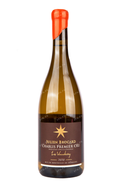 Вино Chablis Premier Cru Les Vaudevey 2020 0.75 л