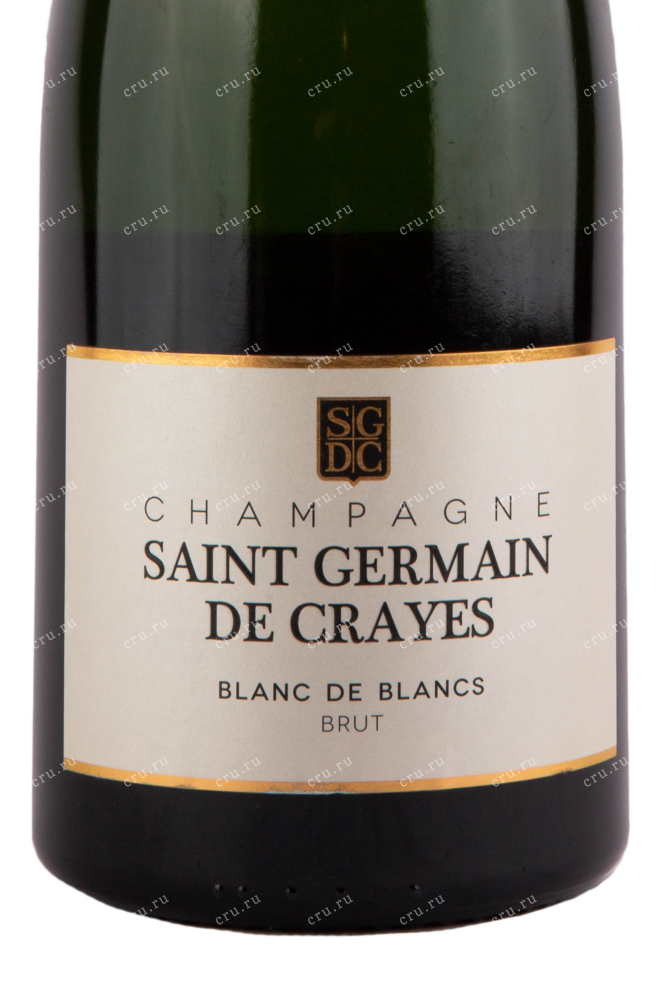 Этикетка игристого вина Saint Germain de Crayes Blanc de Blancs Brut 1.5 л