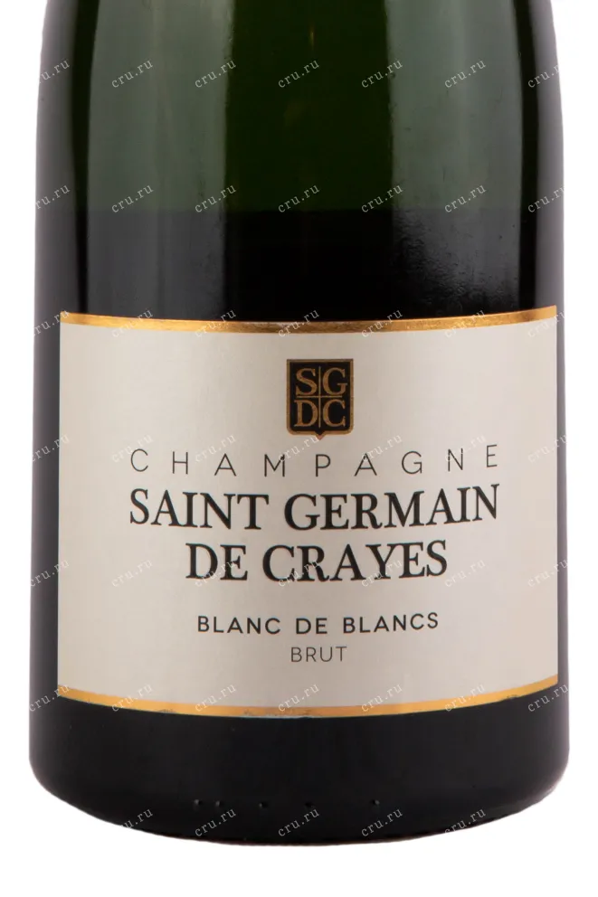 Этикетка игристого вина Saint Germain de Crayes Blanc de Blancs Brut 1.5 л