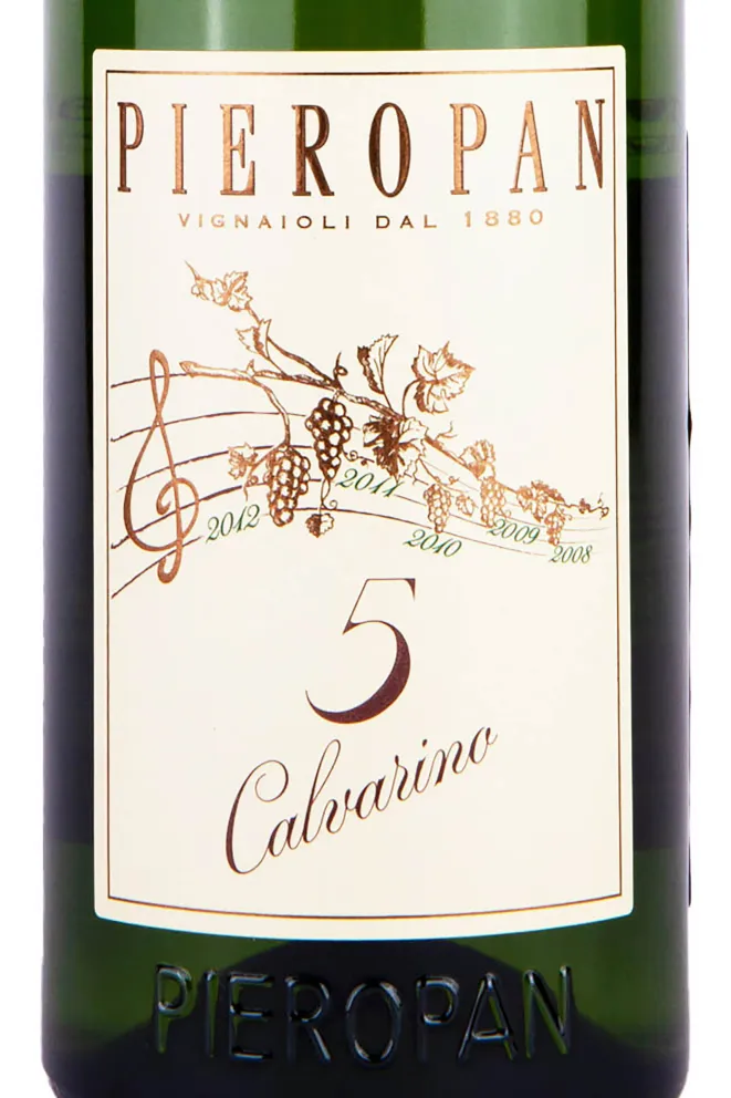 Этикетка Pieropan Calvarino 5 2008 0.75 л