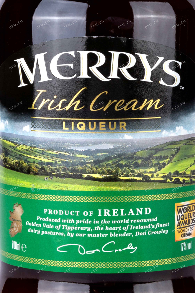 Этикетка Merrys Irish Cream 0.7 л