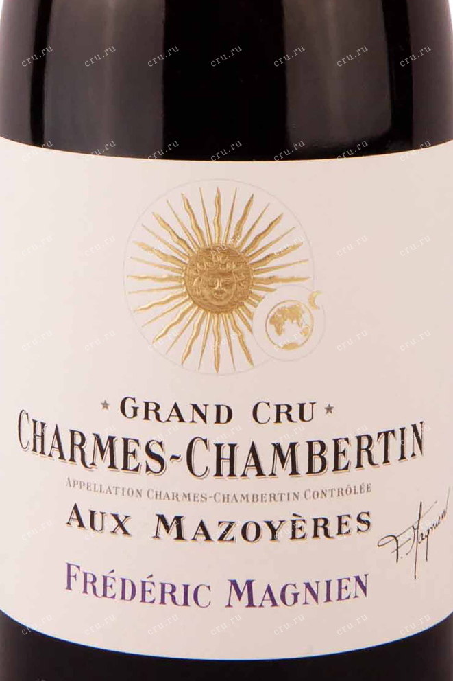 Этикетка Frederic Magnien Charmes-Chambertin Grand Cru Aux Mazoyeres 2017 0.75 л