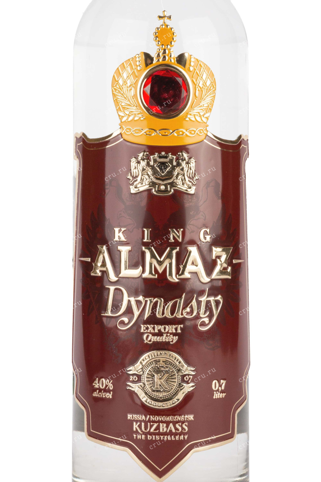 Этикетка King Almaz Dynasty gift box 0.7 л