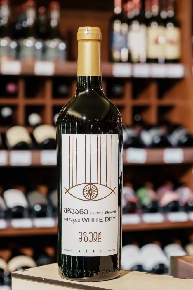 В магазине Крю Профи Mzei Wazy Mtsvane Qvevri White Dry 2024 0.75 л