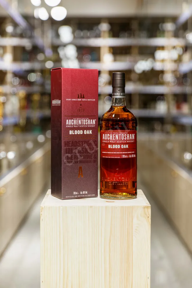 Виски Auchentoshan Blood Oak in gift box  0.7 л