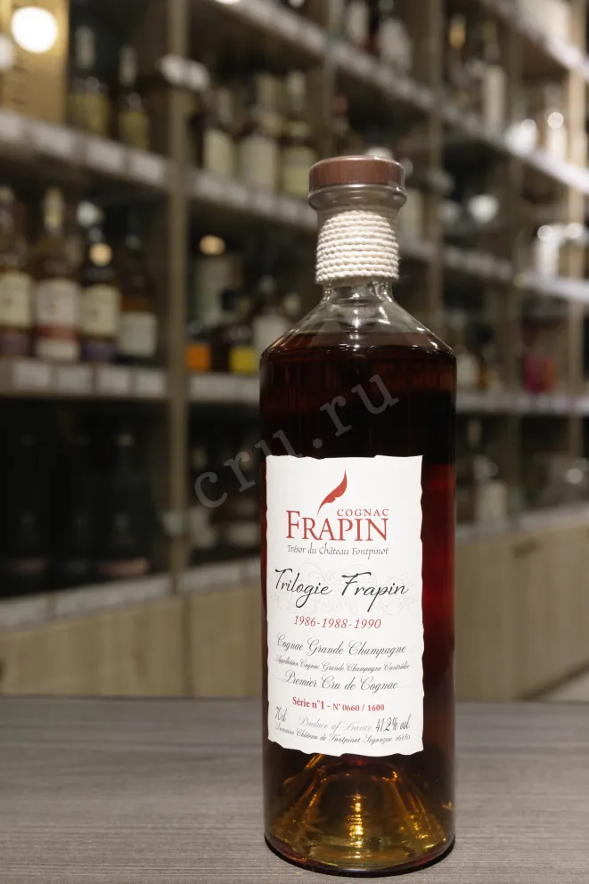 В магазине Крю Профи Frapin Trilogie Grand Champagne 1986-88-90 in wooden box 0.7 л