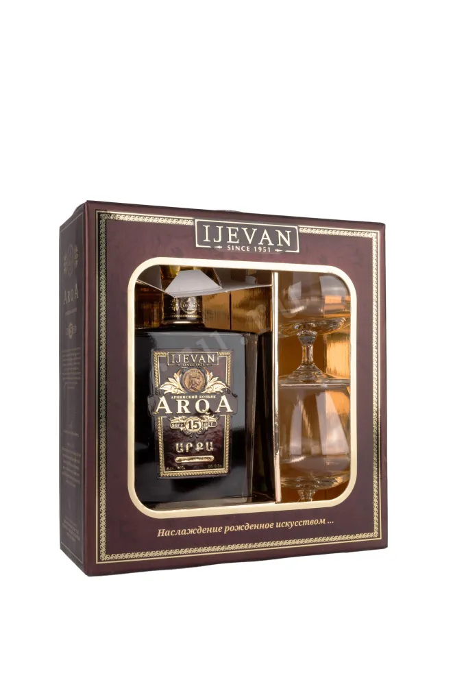 Подарочная коробка Arqa Ijevan 15 Years Old gift box 2006 0.5 л