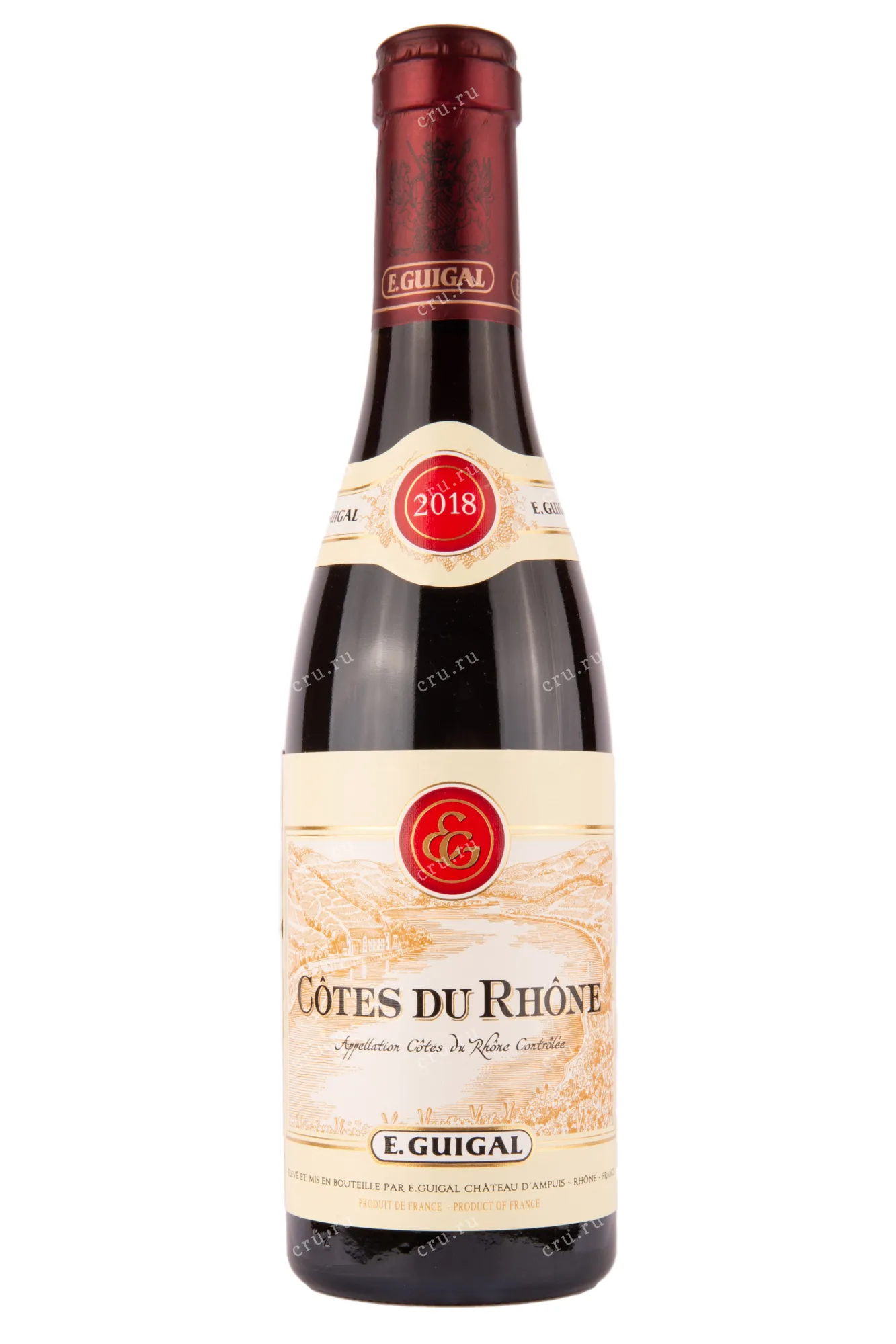 Фото — Вино Guigal Cotes du Rhone Rouge 2018 0.375 л