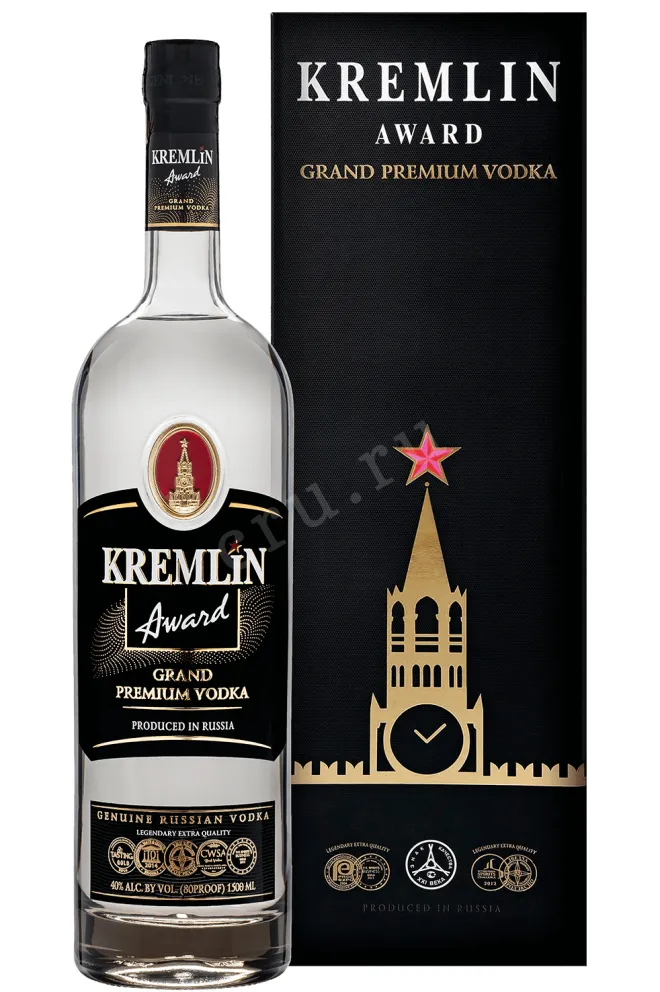 Водка Кремлин Эворд в п/у  1.5 л