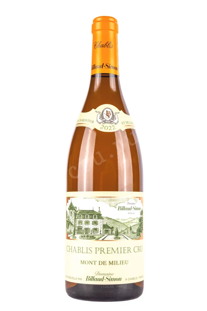 Вино Billaud-Simon Chablis Premier Cru Mont de Milieu 2022 0.75 л