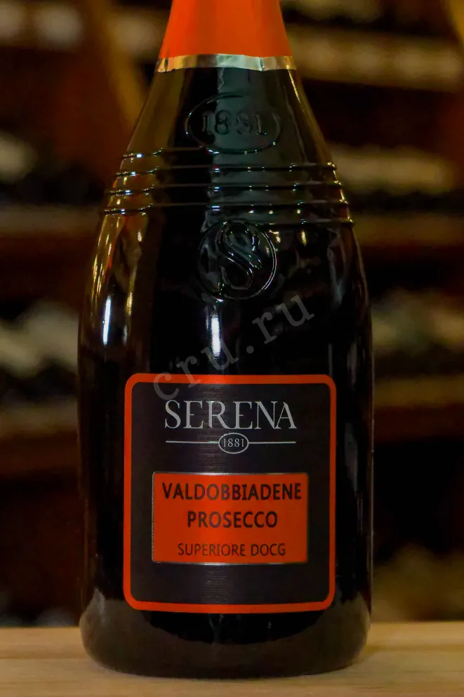 В магазине Крю Профи Prosecco Superiore Valdobbiadene Extra Dry Serena 1881 2022 0.75 л