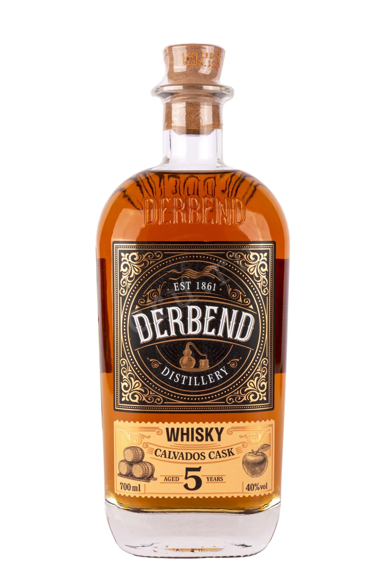 Фото — Виски Derbend Distillerie Calvados Cask 5 years  0.7 л
