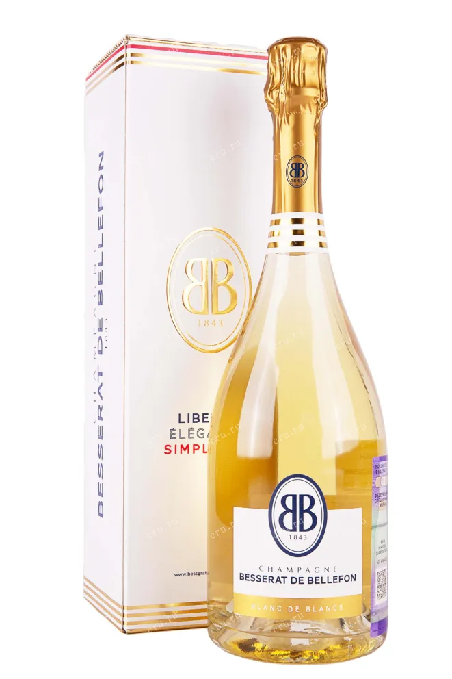 Шампанское Besserat de Bellefon Blanc de Blancs in gift box 2017 0.75 л
