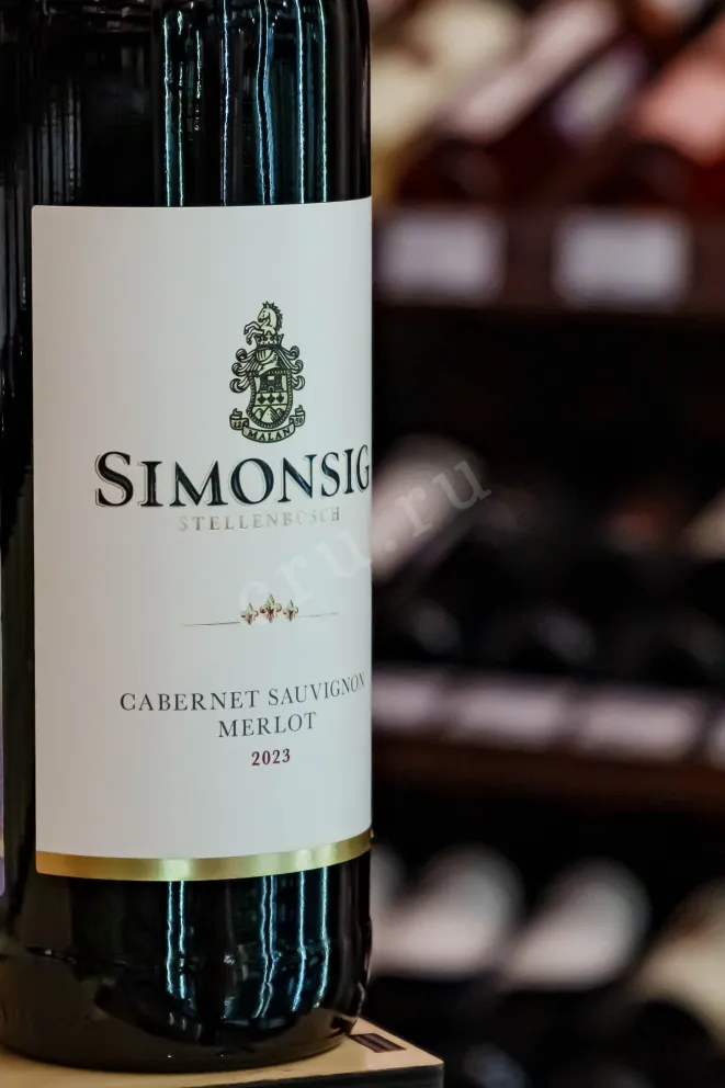 В магазине Крю Профи Simonsig Cabernet Sauvignon Merlot Stellenbosch 2023 0.75 л
