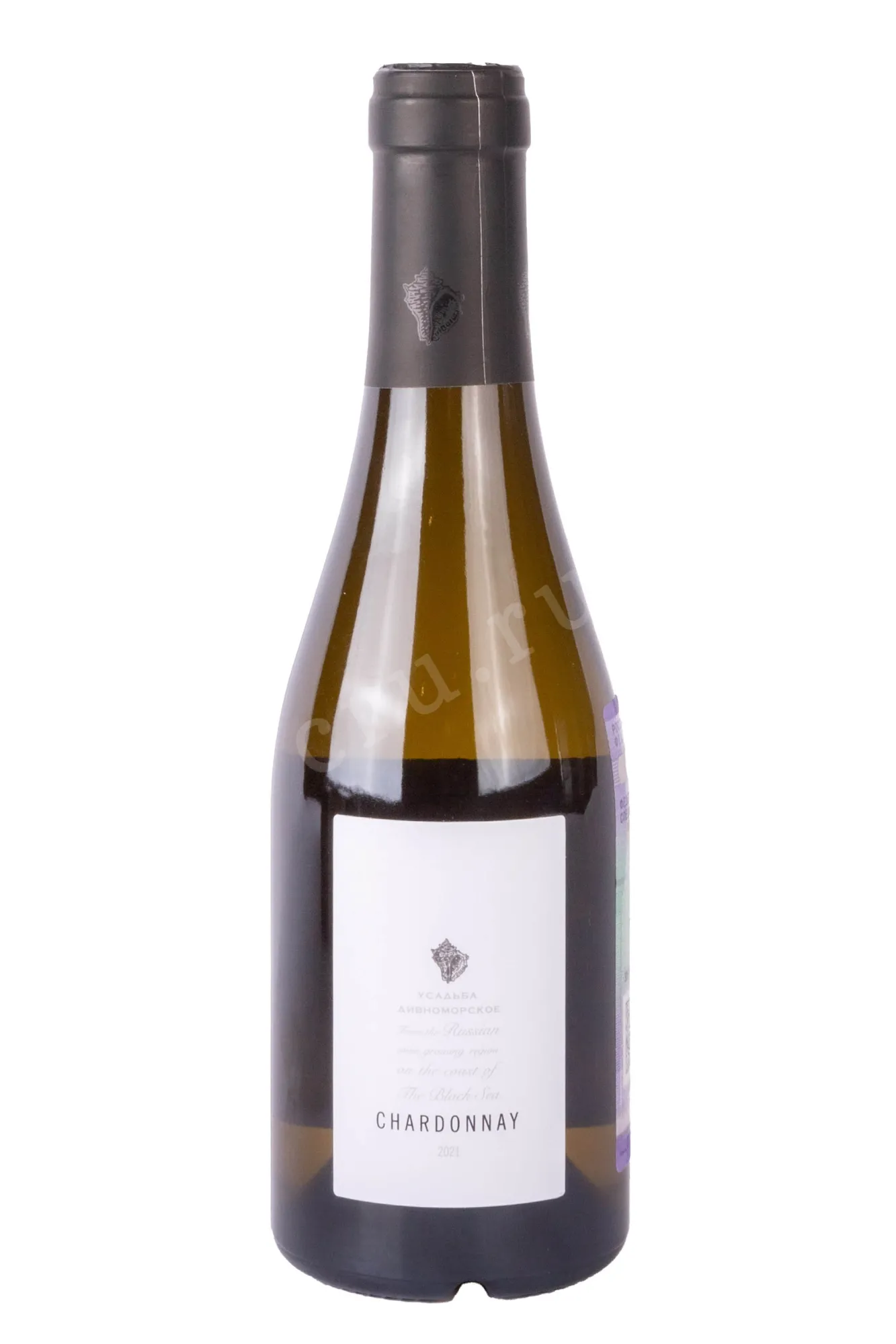 Фото — Вино Усадьба Дивноморское Шардоне 2021 0.375 л