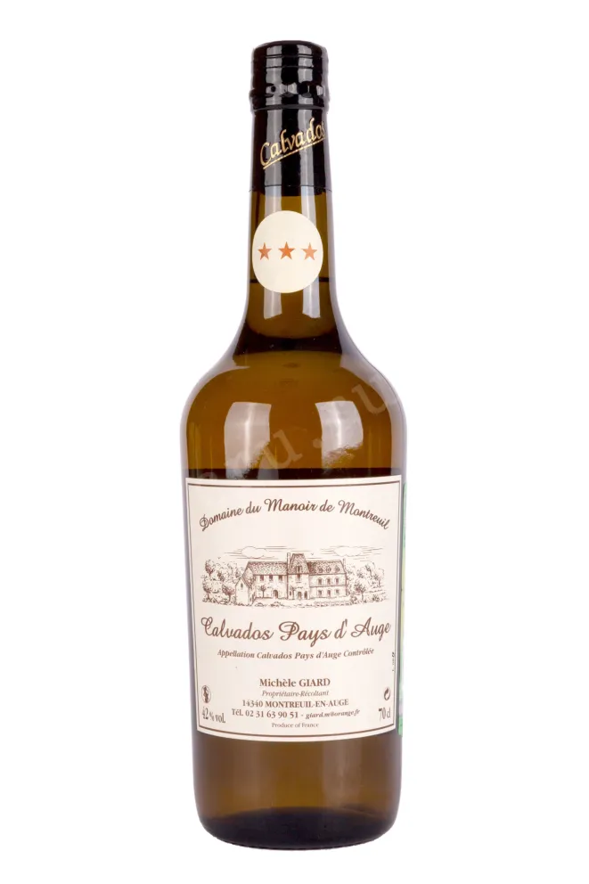Кальвадос Domaine du Manoir de Montreuil Calvados Pays dAuge 3 years   0.7 л