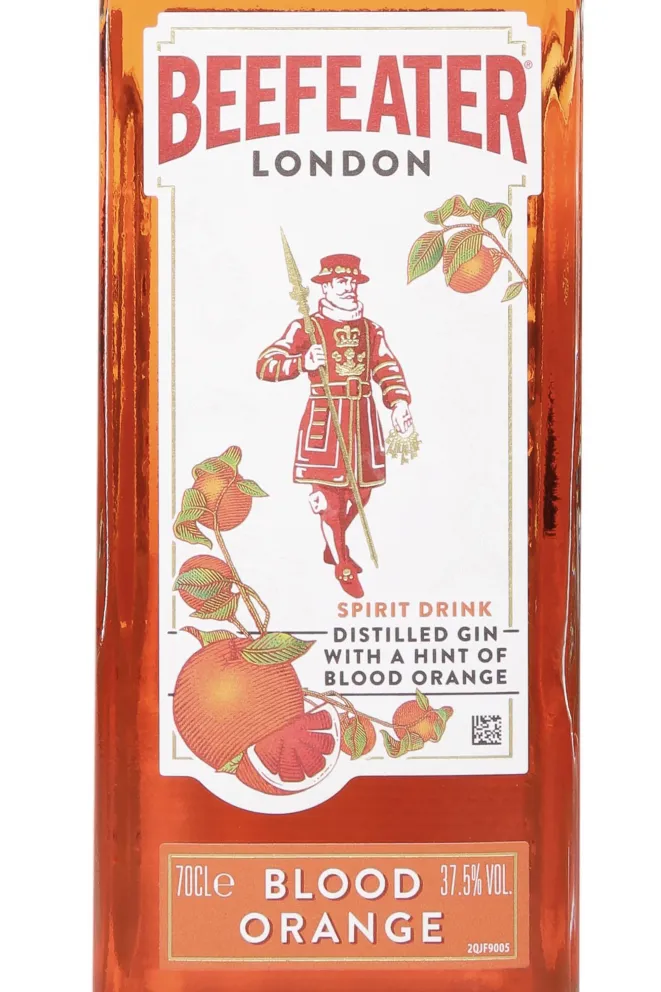 Этикетка Beefeater Blood Orange 0.7 л