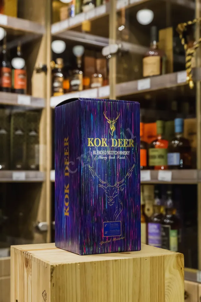 В магазине Крю Профи Kok Deer Blended Scotch Whisky Sherry Cask Finish in gift box 0.7 л