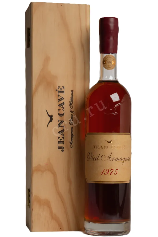 Бренди Jean Cave Vieil Armagnac 1975 AOC wooden box 1975 0.7 л
