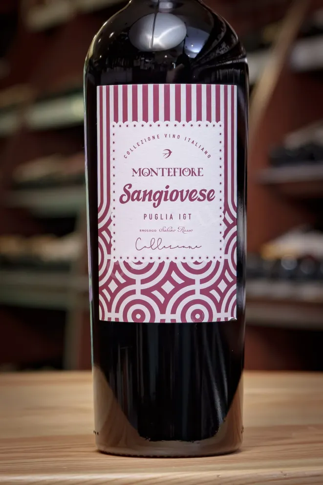 В магазине Крю Профи Montefiore Sangiovese Puglia IGT 2024 0.75 л