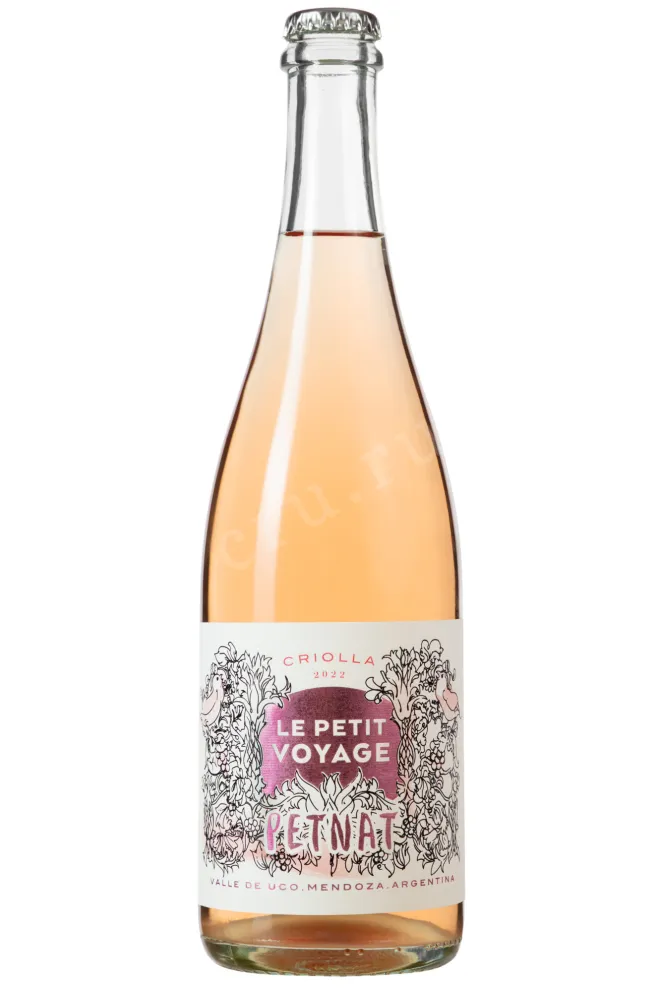 Игристое вино Le Petit Voyage Criolla Rose Pet Nat Extra Brut 2023 0.75 л