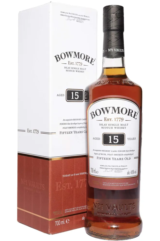 Виски Bowmore Sherry Cask Finished 15 YO  0.7 л
