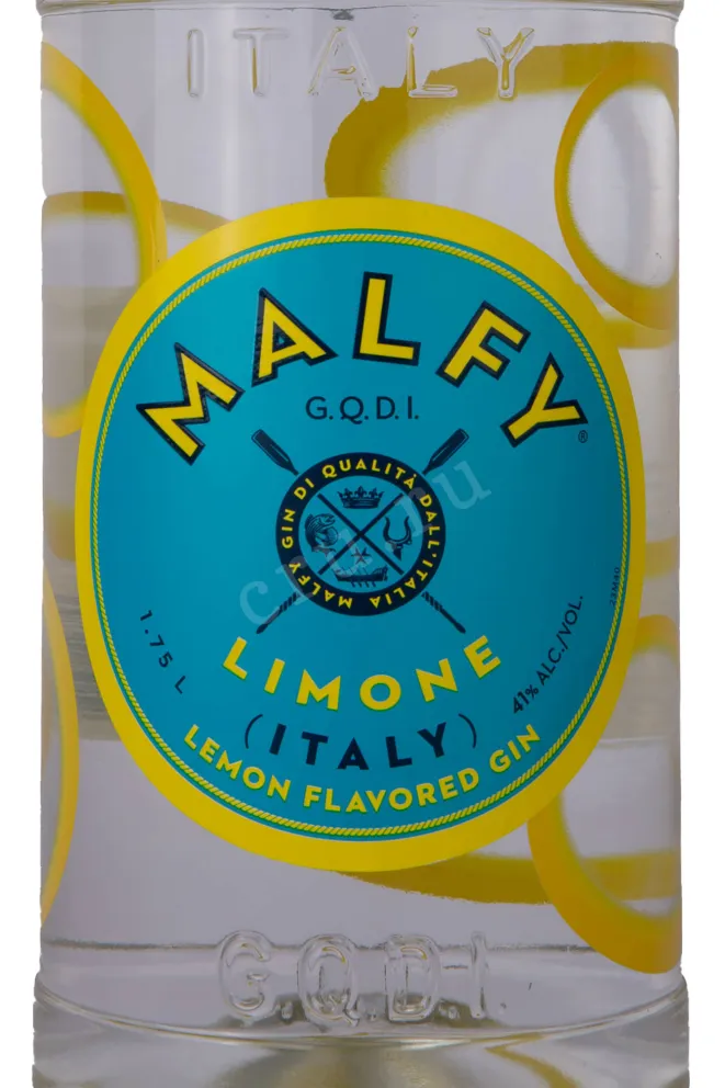 Этикетка Malfy Gin con Limone 1.75 л