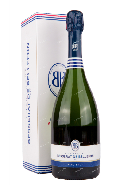Шампанское Besserat de Bellefon Blue Brut with gift box  0.75 л