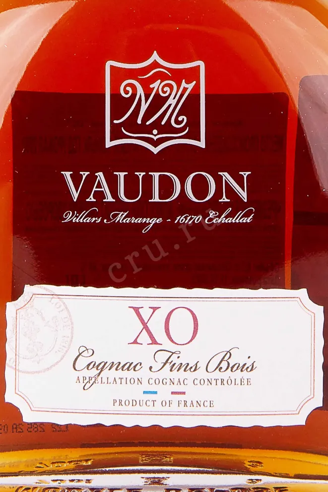 Этикетка Vaudon XO 0.7 л