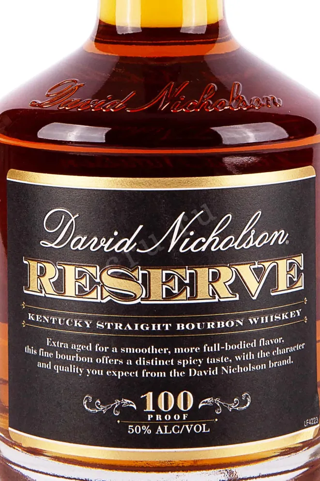 Этикетка David Nicholson Reserve 0.7 л