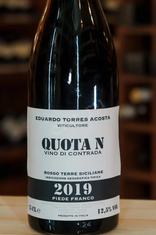 В магазине Крю Профи Eduardo Torres Acosta Quota N Piede Franco Terre Siciliane IGT 2019 0.75 л