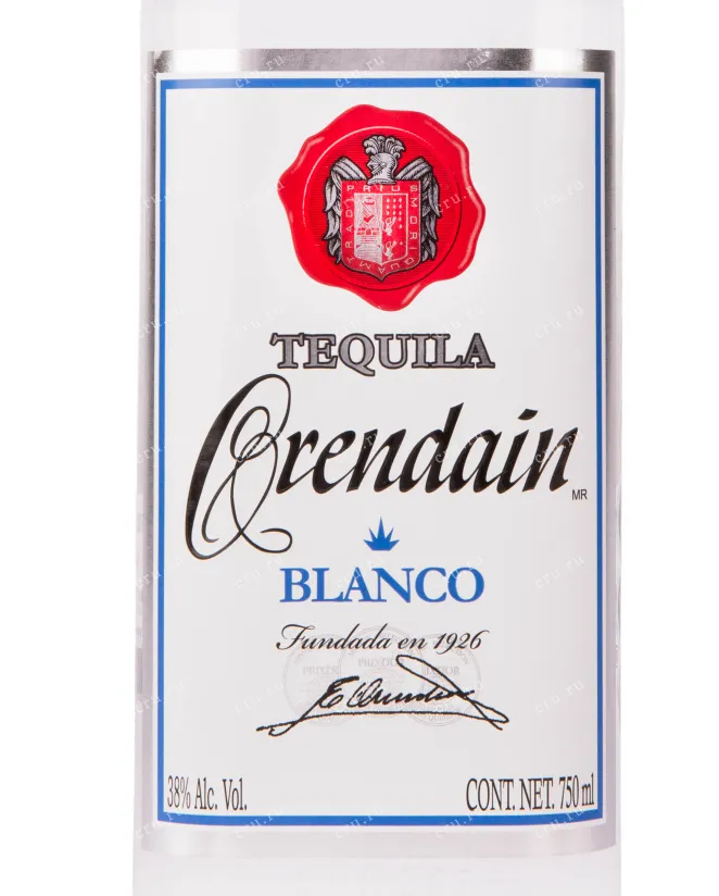 Текила Orendain Blanco  0.75 л