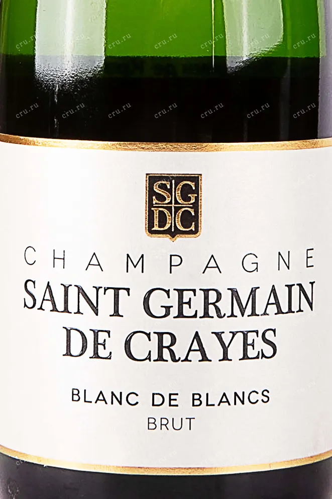 Этикетка Saint Germain de Crayes Blanc de Blancs 2019 0.375 л