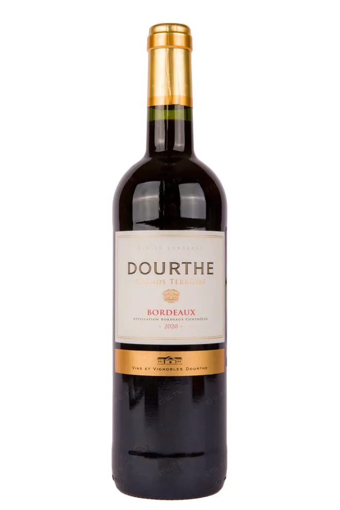Вино Dourthe Grands Terroirs Bordeaux Rouge 2020 0.75 л