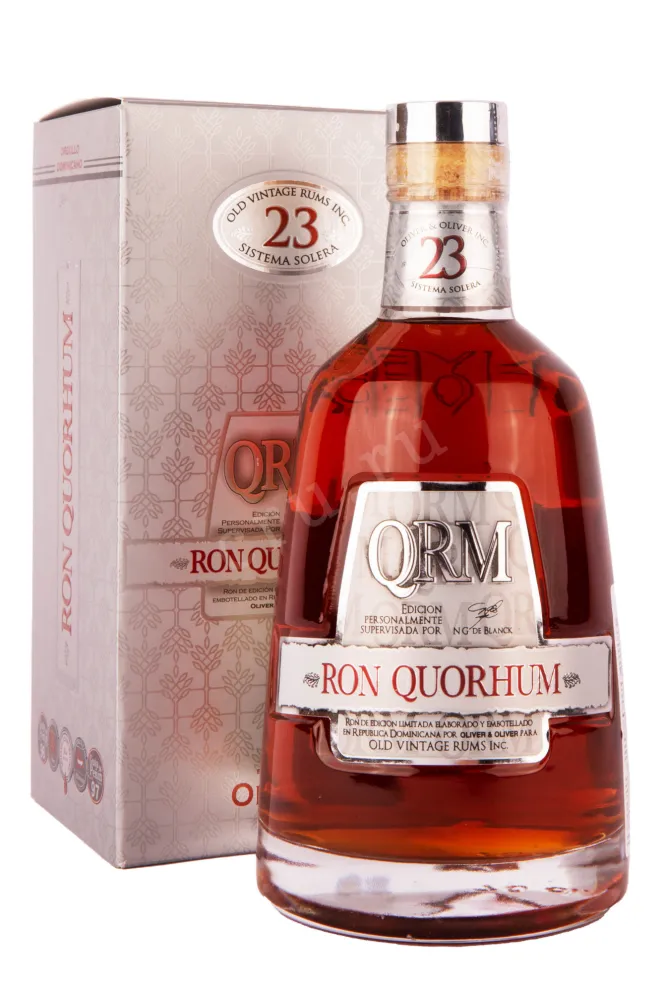 Ром Quorhum 23 years with gift box  0.7 л