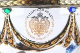 Водка Императорская Коллекция Супер Премиум Фаберже белая с парусниками в подарочной упаковке  0.7 л