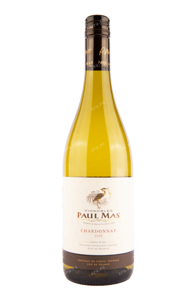 Вино Paul Mas Chardonnay Pays d'Oc 2020 0.75 л