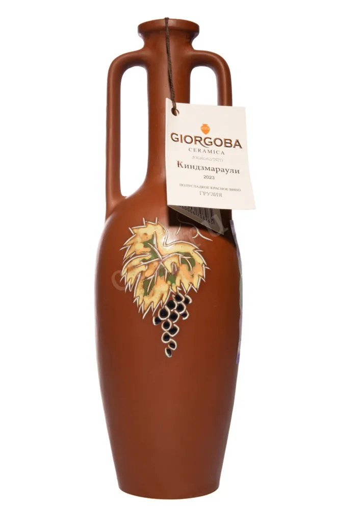 Вино Giorgoba Kindzmarauli in ceramic bottle 2023 0.75 л