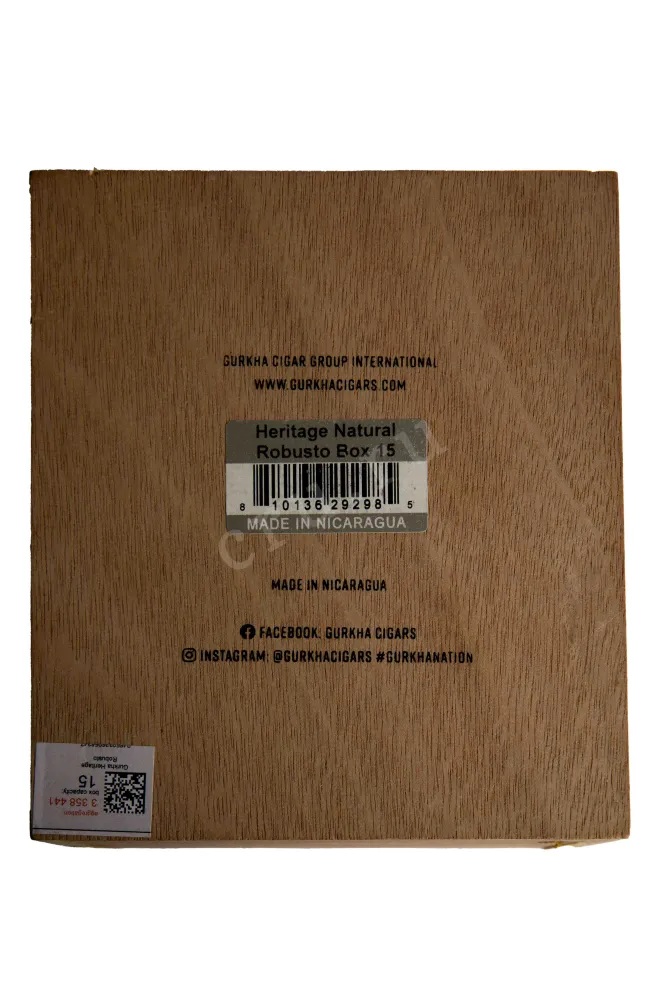 Контрэтикетка Gurkha Heritage Robusto *15