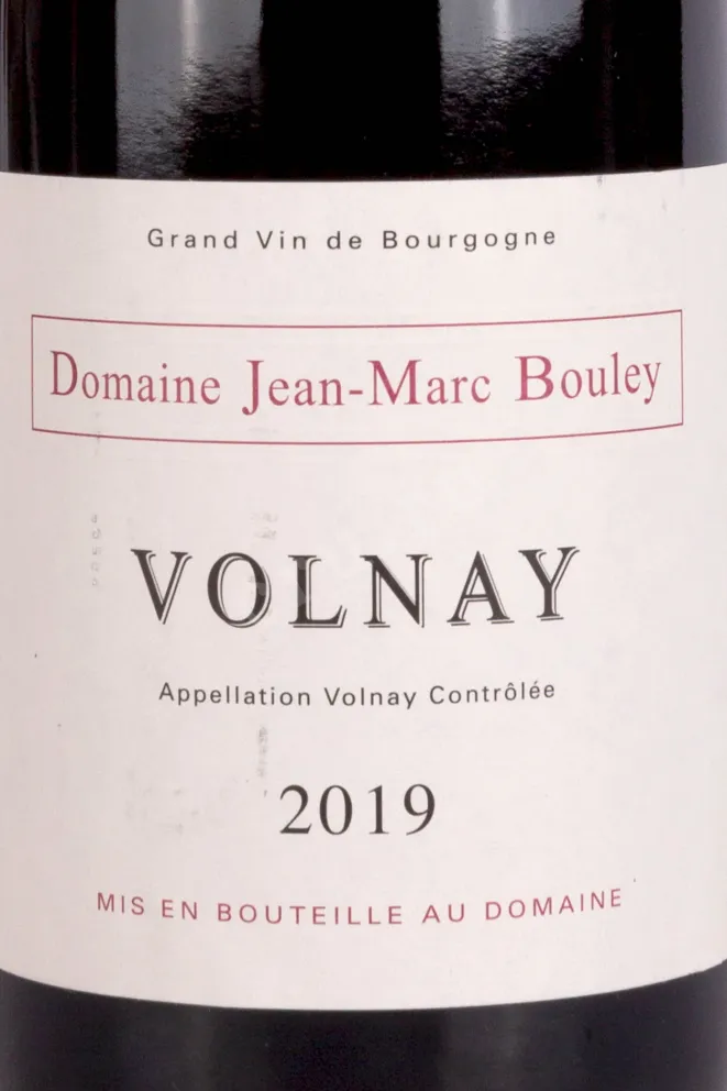 Этикетка Domaine Jean-Marc Bouley Volnay  2019 0.75 л