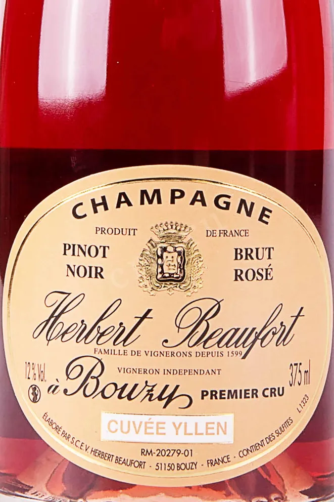 Этикетка Herbert Beaufort Cuvee Yllen 2020 0.375 л