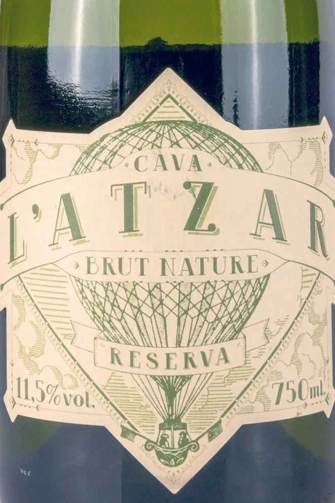 Этикетка Cava Latzar Brut Nature Reserva 2020 0.75 л