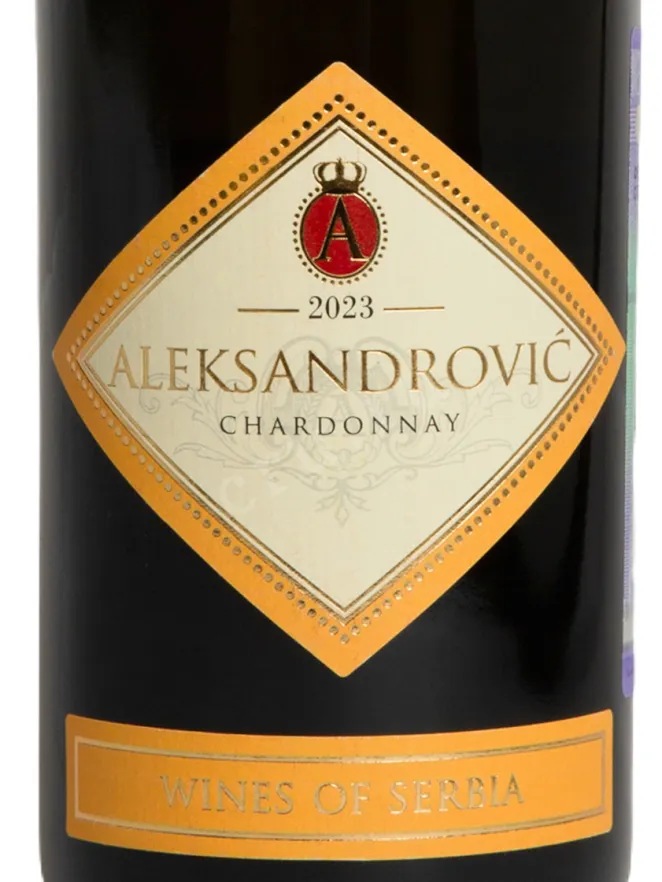 Этикетка Aleksandrovic Chardonnay 2023 0.75 л