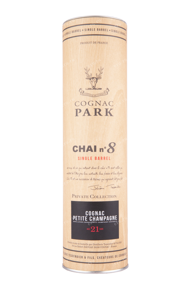Коньяк Park Chai N°8 Single Barrel aged 21 years gift box  Petite Champagne 0.7 л
